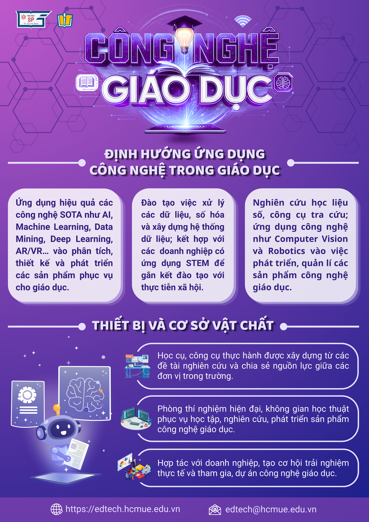 Poster giới thiệu ngành Công nghệ Giáo dục - số 3